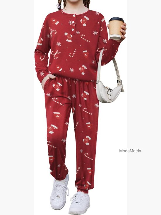 Other - Girls Long Sleeve Tops and Pants Set with Pockets Fall Outfits 5-13 Years